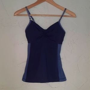 LULULEMON Sz 4 Workout Tank With Built-in Bra Shelf & Adjustable Straps